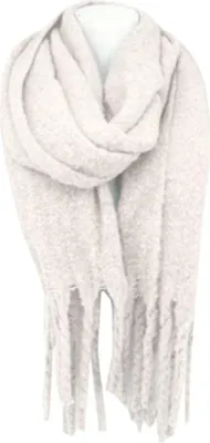 creme Fransenschal