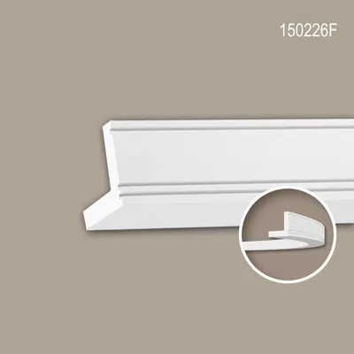 Produktbild von PROFHOME 150226F flexible Eckleiste Stuckleiste aus flexiblem Polyurethan 2 m