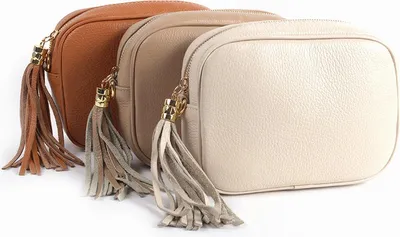 Productafbeelding van Giuliano schoudertas Navera - Beige - Dames - Italy