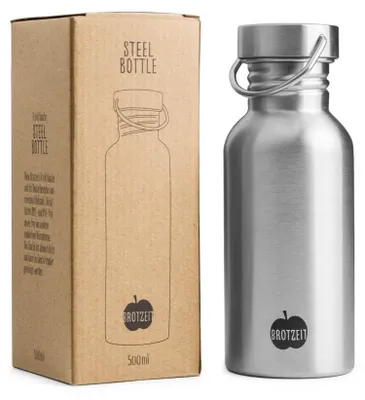 Produktbild von Brotzeit Trinkflasche Edelstahl | Auswahl 500ml : 500 ml Inhalt: 500 ml