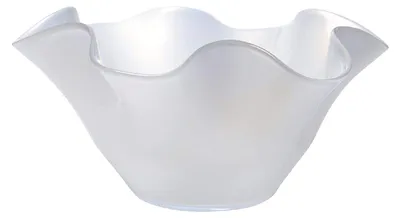 Glasschale mit Wellenform, 34x34x17 cm, für Obst & Deko