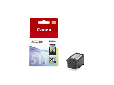 Obrázok produktu pre Canon CL-511 Colour, Azúrová, Purpurová, Žltá, Atrament na pigmentovej báze, 1 kusov