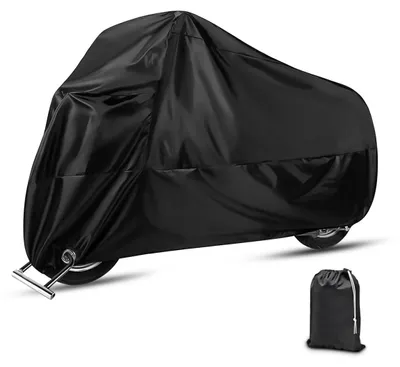 Obrázok produktu pre Ochranný obal na motocykel – univerzálny – vodeodolný – s UV ochranou – ochrana proti prachu – veľkosť XXL (245 x 105 x 125 cm) – vyrobený z odolného polyesteru s povrchovou úpravou