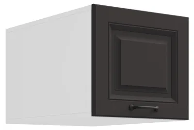 Produktbild von Aufsatzschrank Hochschrank 40 cm STILO Grau + Weiss Küchenzeile Küchenblock Küche Landhaus