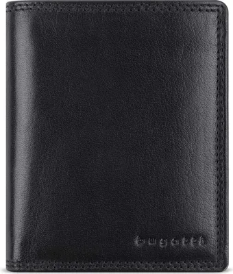 Image de bugatti Cuir porte-monnaie Savona Upright Wallet With Flap 8CC Black noir