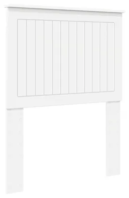 Image de Tête de lit vidaXL en bois blanc
