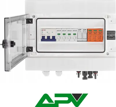 Produktbild von Solar Anschlusskasten 1-String AC DC 1000V Überspannungsschütz T1+T2  Photovoltaik IP65 Generatoranschlusskasten 12-Module MC4 Solarstecker PV-Anlage