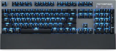 Produktbild von Motospeed GK89 2,4 GHz Wireless / USB-Kabel Mechanische Tastatur mit LED-Blaulicht 104Keys Wireless Gaming-Tastatur fuer Spieler