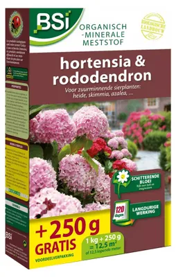 Productafbeelding van BSI Hortensia en rododendron meststof voor zuurminnende planten 1,25 kg