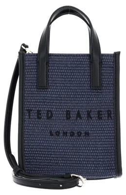 Produktbild von Ted Baker Handtasche Umhängetasche PaulII Faux Raffia Mini Icon Bag Navy dunkelblau