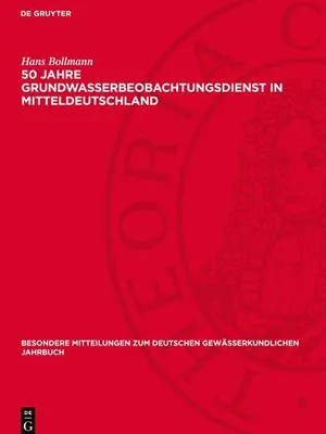 Produktbild von 50 Jahre Grundwasserbeobachtungsdienst in Mitteldeutschland