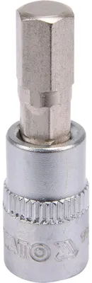 Produktbild von Yato YT-04374, 1 Stück(e), Hex (metrisch), 7 mm, Chrom-Vanadium-Stahl, Stahl, 37 mm, 25,4 / 4 mm (1 / 4")