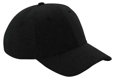 Image de Casquette de baseball unie Beechfield FK255 (taille unique) (noir)