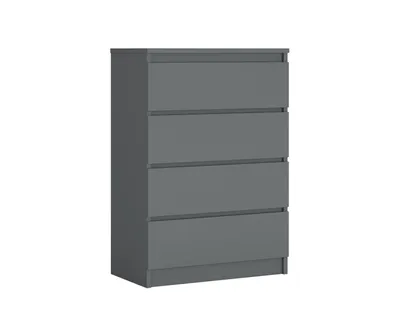Obrázok produktu pre Komoda so 4 zásuvkami, farba: antracitová A: 70 x 101 x 39 cm