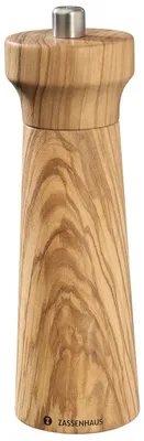 Pfeffermühle Olivenholz 18 cm, Keramikmahlwerk, stufenlos