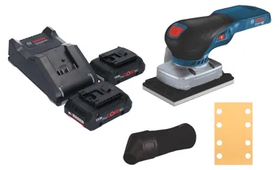 Obrázek produktu pro Akumulátorová excentrická bruska Bosch GSS 18V-13 Professional 18 V, 100 x 110 mm + 2x akumulátor ProCORE 4,0 Ah + nabíječka