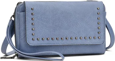 Produktbild von Geldbörse Damen Klein, Handytasche zum Umhängen , Crossbody Bag Handtasche Schultertasche mit 2 Gurten, Geschenk für Frauen