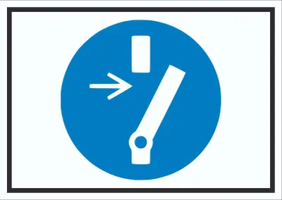 Produktbild von Vor Wartung oder Reparatur freischalten Symbol Schild A3 (297x420mm)
