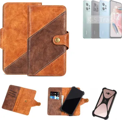 Produktbild von K-S-Trade Handyhülle Schutzhülle Bookstyle Case Wallet-Case kompatibel mit Xiaomi Redmi Note 12 4G Cover Klapphülle Kantenschutz Smartphone