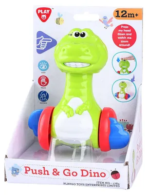 Immagine prodotto di Giocattolo push and go dino - giocattolo colorato per bambini