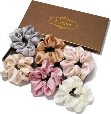 Image de Lolalet Chouchous en satin Femmes 6 couleurs Doux Élastique Silk