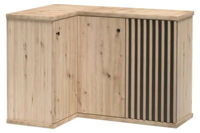 Produktbild von Kommode NASKUP - Eiche - Lamellen - 123 x 86 x 41 cm