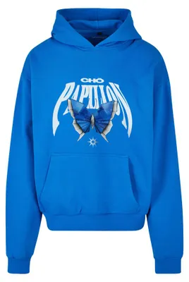 Produktbild von Mister Tee - "Origami" Kapuzenpullover für Herren, Schwere Qualität, Übergroß TN2206 (S) (Kobaltblau)