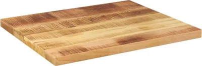 Image de vidaXL Plateau de table 60x50x2,5 cm Rectangulaire Bois massif rugueux Mango