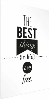 Produktbild von Posterpapier Poster - The Best Things in Life Are Free 21x30 cm Text n-A-0759-ao-a