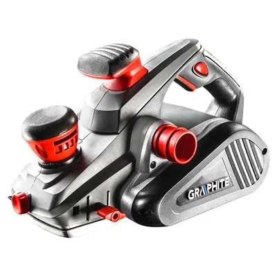 Immagine prodotto di Pialla elettrica GRAPHITE 1300 watt - larghezza di piallatura 110 mm, profondità di taglio fino a 3,5 mm - pialla con sacchetto raccoglipolvere, guida di taglio e supporto, fresa per scanalature
