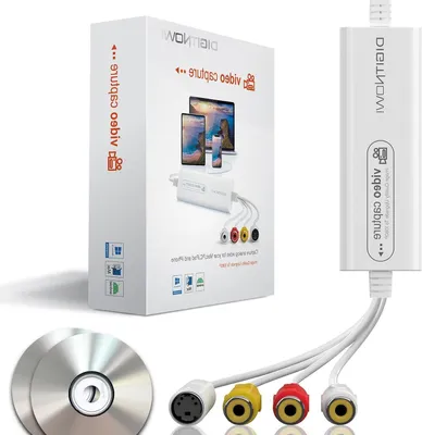 Productafbeelding van Video Capture Card - VHS Converter - Oude Opnames Digitaliseren - Brede Compatibiliteit - Medium - Wit