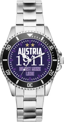 Produktbild von KIESENBERG Herrenuhr Armbanduhr Austria Geschenk Fan Artikel Zubehör Fanartikel Analog Quartz Uhr  11001