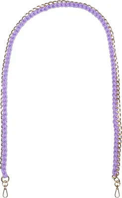Produktbild von styleBREAKER Taschen Schulterriemen mit eingeflochtener Kette, Wechsel Taschengurt, Handyband, Handykette, Karabiner 02013038