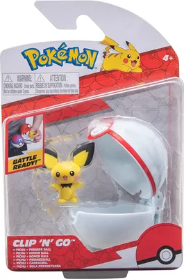 Produktbild von Jazwares PKW2659 - Pokémon - Clip'n'Go Poké Balls - Pichu & Premierball