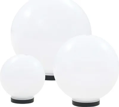Produktbild von vidaXL LED-Gartenleuchten-Set 3-tlg. Kugelförmig 20/30/40 cm PMMA