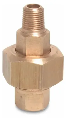 Obrázek produktu pro Závitové šroubení Mosazné šroubení 1/2" vnitřní x 1/2" vnější typ s kuželovým těsněním