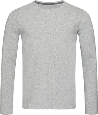 Produktbild von Stedman ST9620 | Clive Long Sleeve Herren T-Shirt + +WRAP - Farbe: Grey Heather - Größe: L