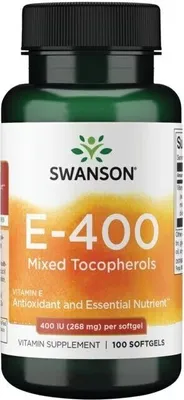 Obrázek produktu pro Vitamin E 400 IU Smíšené tokoferoly 100 softgelů Swanson Health Products