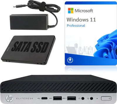 Obrázok produktu pre Počítač HP EliteDesk 800 G4 Mini PC | Intel i5-8500T | 8 GB DDR4 | 256 GB SSD | Win11 | Grade A