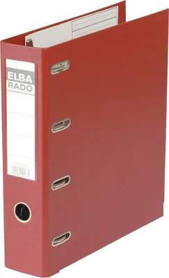 Produktbild von Elba Lever Arch File with 2 Mechanisms Rado 75mm, PVC Red, 7,5 cm, 31,8 cm, Rot, 20 Stück