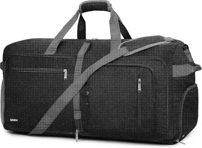 Produktbild von Famanu Reisetasche 60-100 Liter - Wasserfest, Schwarz 85L