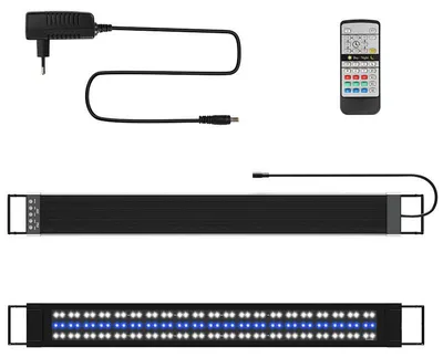 Produktbild von ISOISL LED-Aquarienbeleuchtung mit Fernbedienung, Lampe für Fischbecken, 30 W, 86,5 cm
