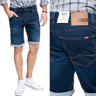 Produktbild von MUSTANG Herren, Shorts CHICAGO SHORT, Slim fit, W40, Blau, kurze, hosen,