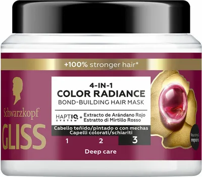 Produktbild von Schwarzkopf Massenmarkt GLISS COLOR PERFECTOR Maske 400 ml