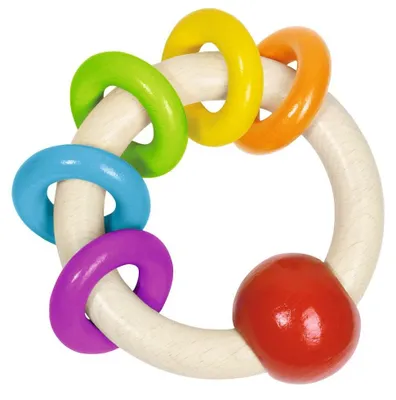 Produktbild von goki Greifling 5 Regenbogenringe