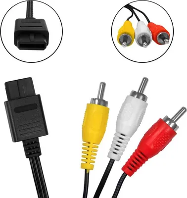 Produktbild von AV / TV Kabel für Super Nintendo, N64, Gamecube, 1,8 m Eaxus