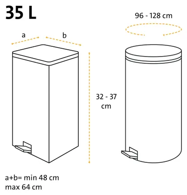 Productafbeelding van Swirl, scheurbestendige en afsluitbare vuilniszakken met handvat, 35 liter (4 x 15 zakken), lekdicht