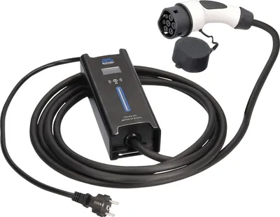 Produktbild von as-Schwabe e-Auto Mobiles Ladegerät 5m 3kW MODE 2 Schuko auf Typ 2 1-phasig IP44