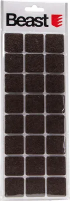 Produktbild von Selbstklebende Filzgleiter Möbelgleiter 24 Stück schwarz 28x28mm - Bodenschutz für Möbel