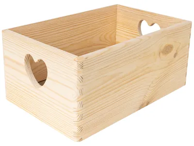Productafbeelding van Creative Deco Grote Effen Houten Kist Ongeverfd, 30x20x14 cm (+/- 1 cm)